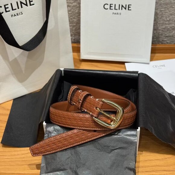 CELINE Medium Belt 90cm - Tan - With Box & Dust Bag - Picture 7 of 7